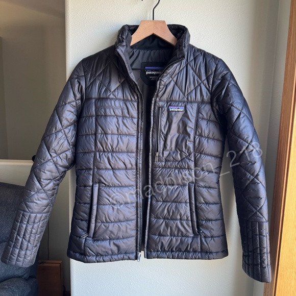 Patagonia Radalie Jacket Black Small Slim Fit Puffer Jacket Windproof S - Picture 12 of 16